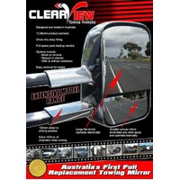 Clearview Towing Mirrors (Original Style) - Toyota Landcruiser 200 Series 2007+