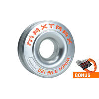 MAXTRAX Winch Ring made from 6061 billet Aluminium + Core Shackle